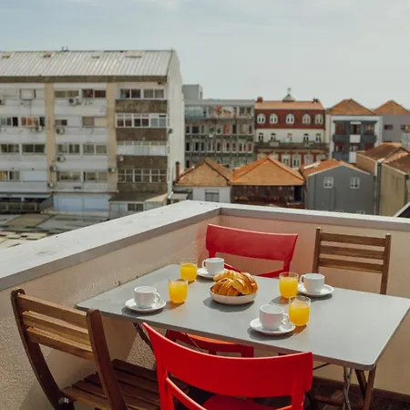 아파트 Rooftop Panoramic Batalha- 포르투